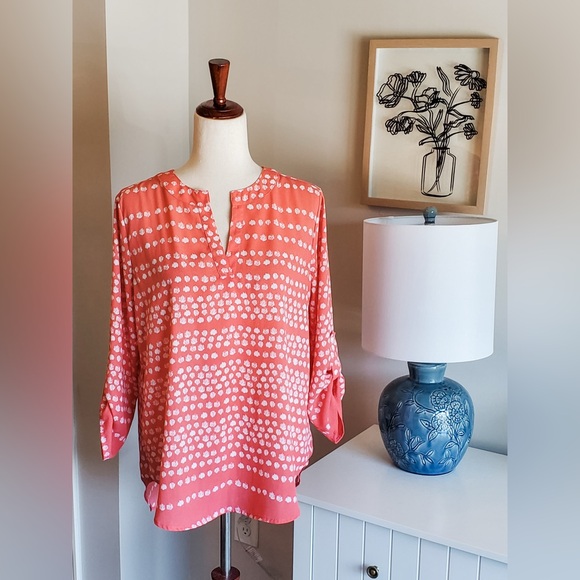 Coral Print Women's Top - Picture 1 of 1